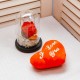 Forever Rose and " I love you" pillow σετ