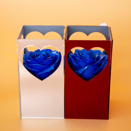 Heart Duo – Μπλε Τριαντάφυλλα σε Καρδιές Αγάπης