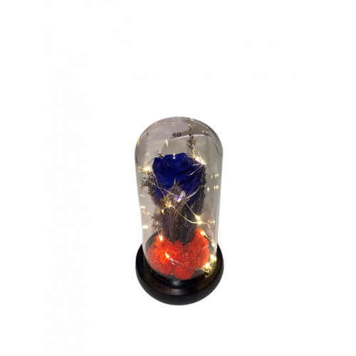 Φωτιζόμενη Καμπάνα Με Forever Τριαντάφυλλο