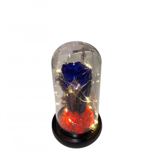 Φωτιζόμενη Καμπάνα Με Forever Τριαντάφυλλο