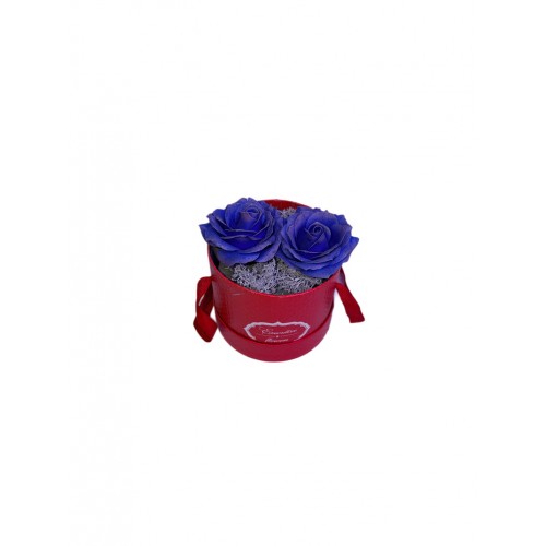 Πολυτελές Flower Box Με Αρωματικά Τριαντάφυλλα Σαπουνιού