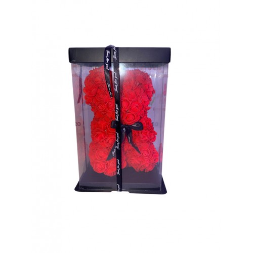 Rose Bear Κόκκινο Αρκουδάκι Από Τριαντάφυλλα 
