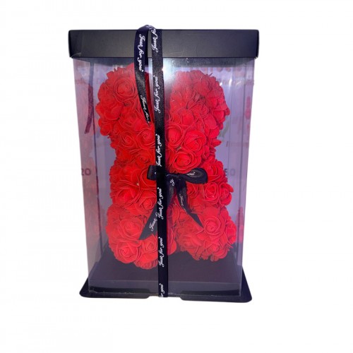 Rose Bear Κόκκινο Αρκουδάκι Από Τριαντάφυλλα 