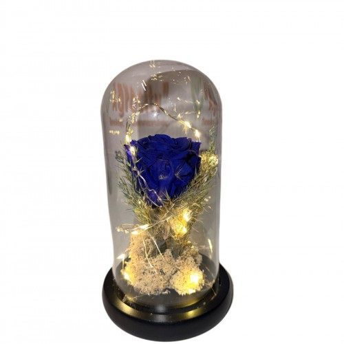 Φωτιζόμενη Καμπάνα Με Forever Τριαντάφυλλο