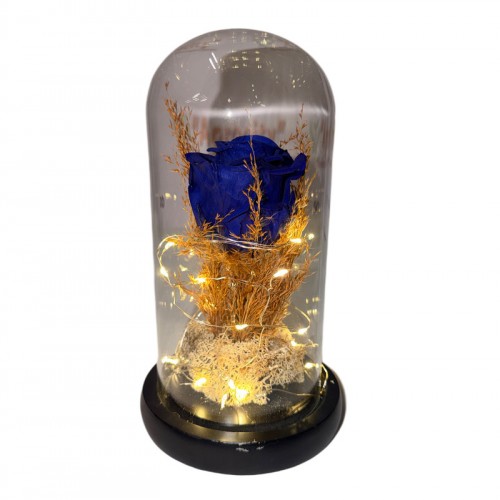 Φωτιζόμενη Καμπάνα Με Forever Τριαντάφυλλο