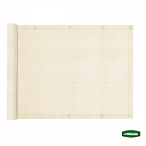 Διαχωριστικό Δίχτυ Μπαλκονιού 160gr/m² Εκρού 1,20x6m Με Κρίκους