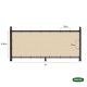 Διαχωριστικό Δίχτυ Μπαλκονιού 160gr/m² Γκρί 0,90x6m Με Κρίκους