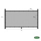 Διαχωριστικό Δίχτυ Μπαλκονιού 160gr/m² Γκρί 1,20x6m Με Κρίκους Διαχωριστικό Δίχτυ Μπαλκονιού 160gr/m² Γκρί 1,20x6m Με Κρίκους