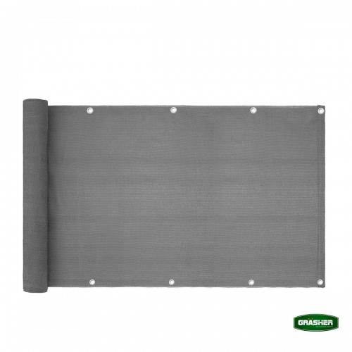 Διαχωριστικό Δίχτυ Μπαλκονιού 160gr/m² Γκρί 0,75x6m Με Κρίκους