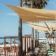 Πανί Σκίασης Τετράγωνο Ε220 180gr/m² Μπέζ 3.6x3.6m Με Κρίκους