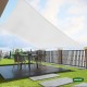 Πανί Σκίασης Τετράγωνο Ε220 180gr/m² Λευκό 3.6x3.6m Με Κρίκους