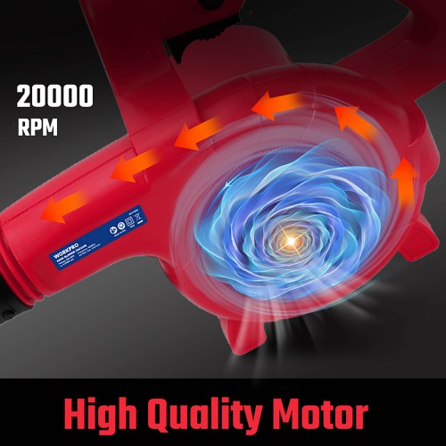 ΦΥΣΗΤΗΡΑΣ-ΑΠΟΡΡΟΦΗΤΗΡΑΣ ΗΛΕΚΤΡΙΚΟΣ 600W ΡΥΘΜΙΖΟΜΕΝΟΣ  WP476002CE WORKPRO (PROFI)