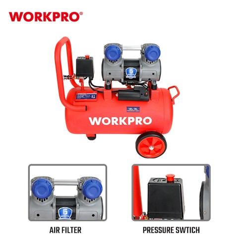 ΑΕΡΟΣΥΜΠΙΕΣΤΗΣ 24L   800W  WP425001 WORKPRO